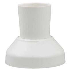Clipsal Batten Holder Surface Mount BC Clip-On Cover With Fixed Spigots & Screws | 2530T-WE