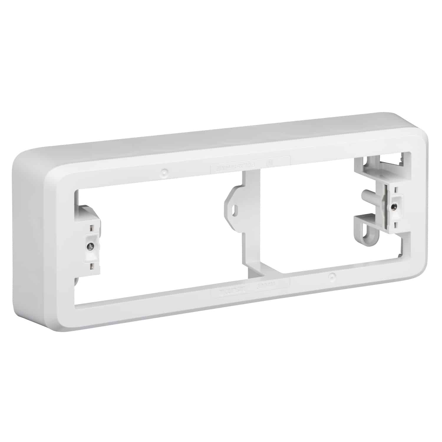 Clipsal Iconic Quad GPO Mounting Block 2 Gang 38mm Vivid White | 3004M-VW