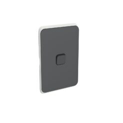 Clipsal Iconic Cover Skin 1 Gang Switch Anthracite | 3041C-AN