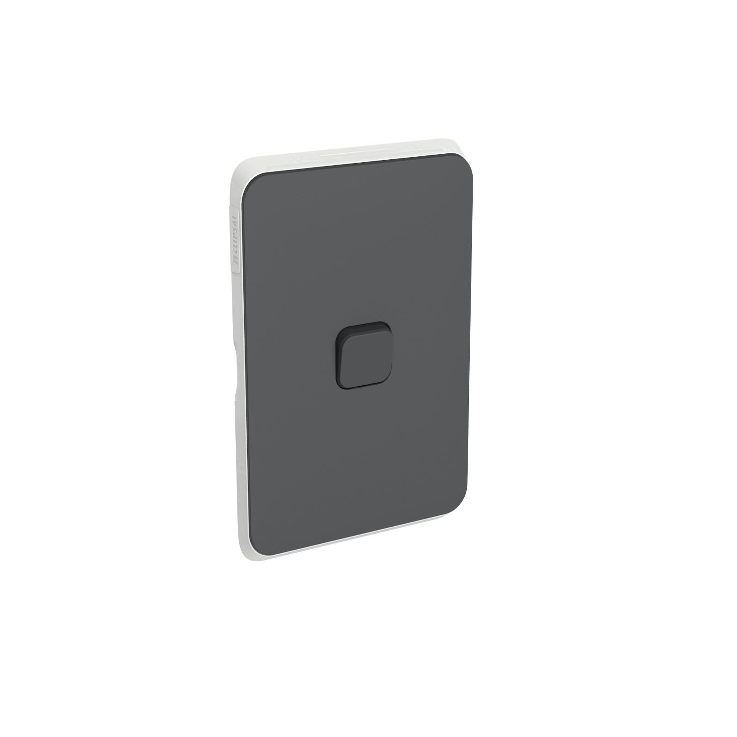 Clipsal Iconic Cover Skin 1 Gang Switch Anthracite | 3041C-AN