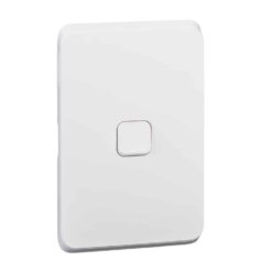 Clipsal Iconic Cover Skin 1 Gang Switch Extra White | 3041C-XW