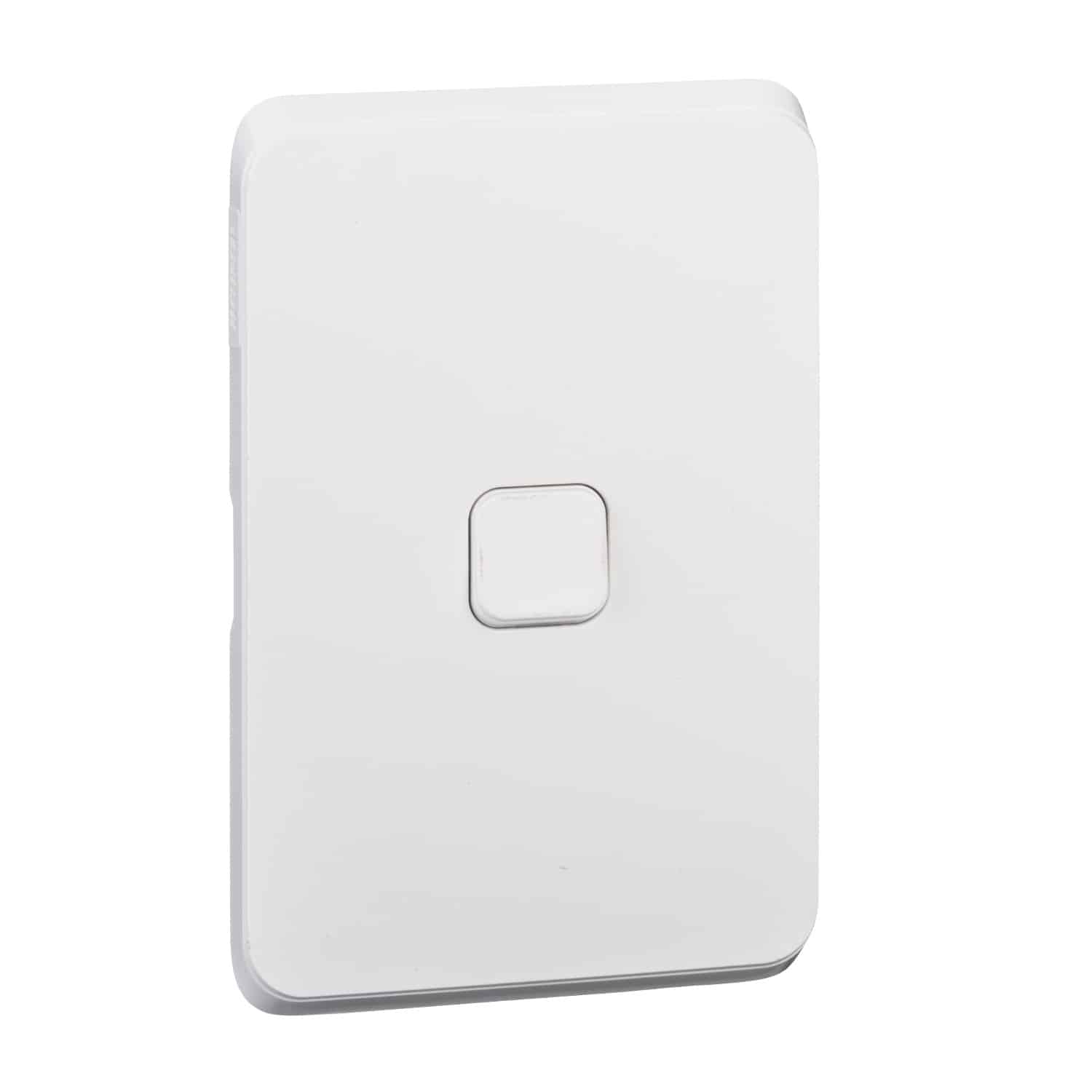 Clipsal Iconic Cover Skin 1 Gang Switch Extra White | 3041C-XW