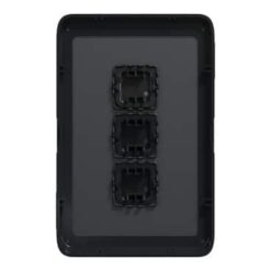 Clipsal Iconic Cover Skin 3 Gang Switch Extra Black | 3043C-XB - Image 3