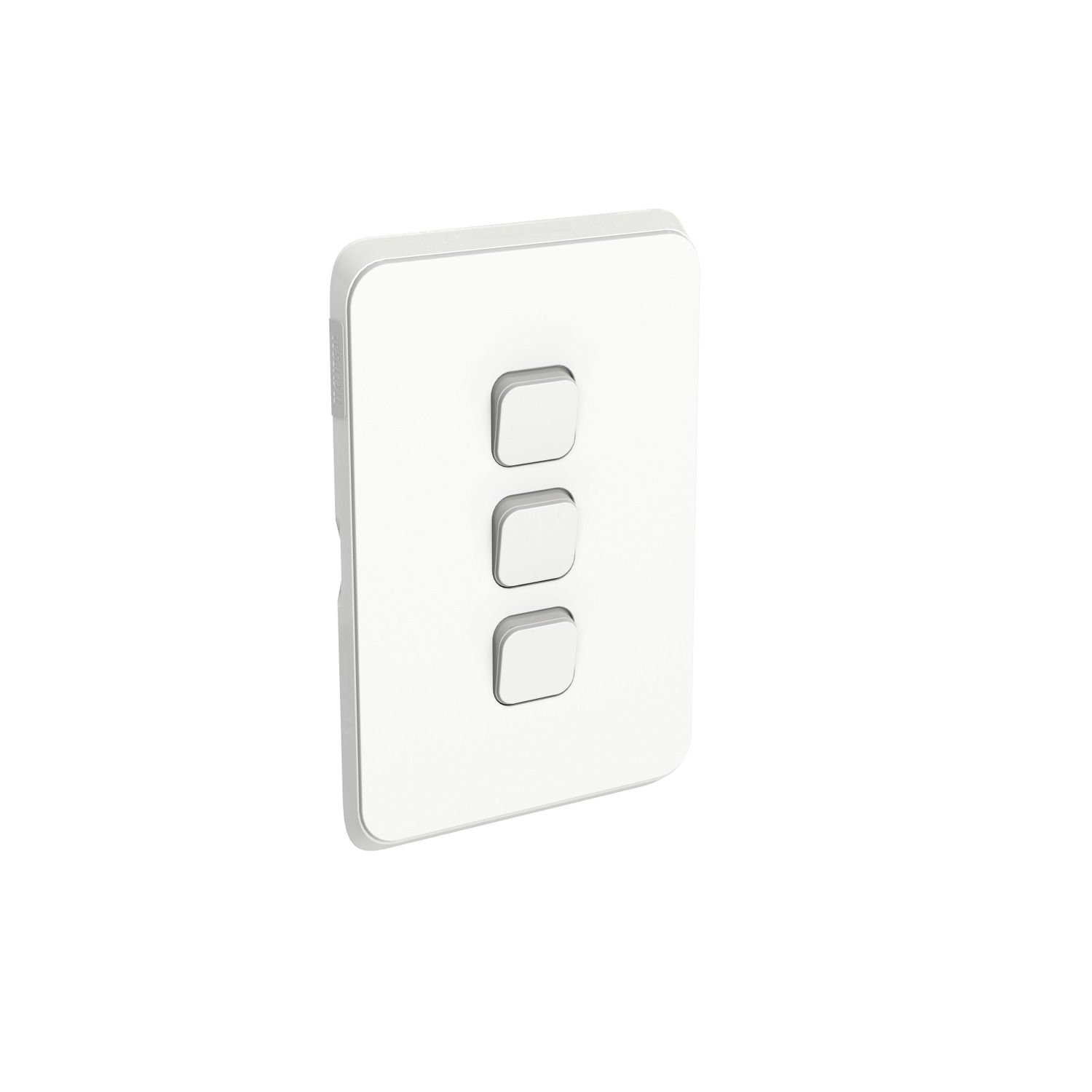 Clipsal Iconic 3 Gang Grid and Plate Vivid White | 3043VH-VW