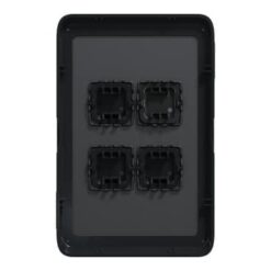 Clipsal Iconic Cover Skin 4 Gang Switch Extra Black | 3044C-XB - Image 3