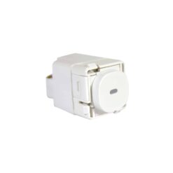 Clipsal 30 Series Switch Mech Push Button With LED Indicator 20A/16AX White Electric | 30PBL-WE