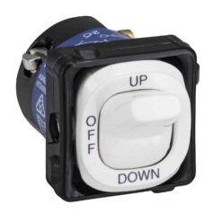 Clipsal 30 Series Switch Mech 3 Position Up/Off/Down | 39MUOD-WE
