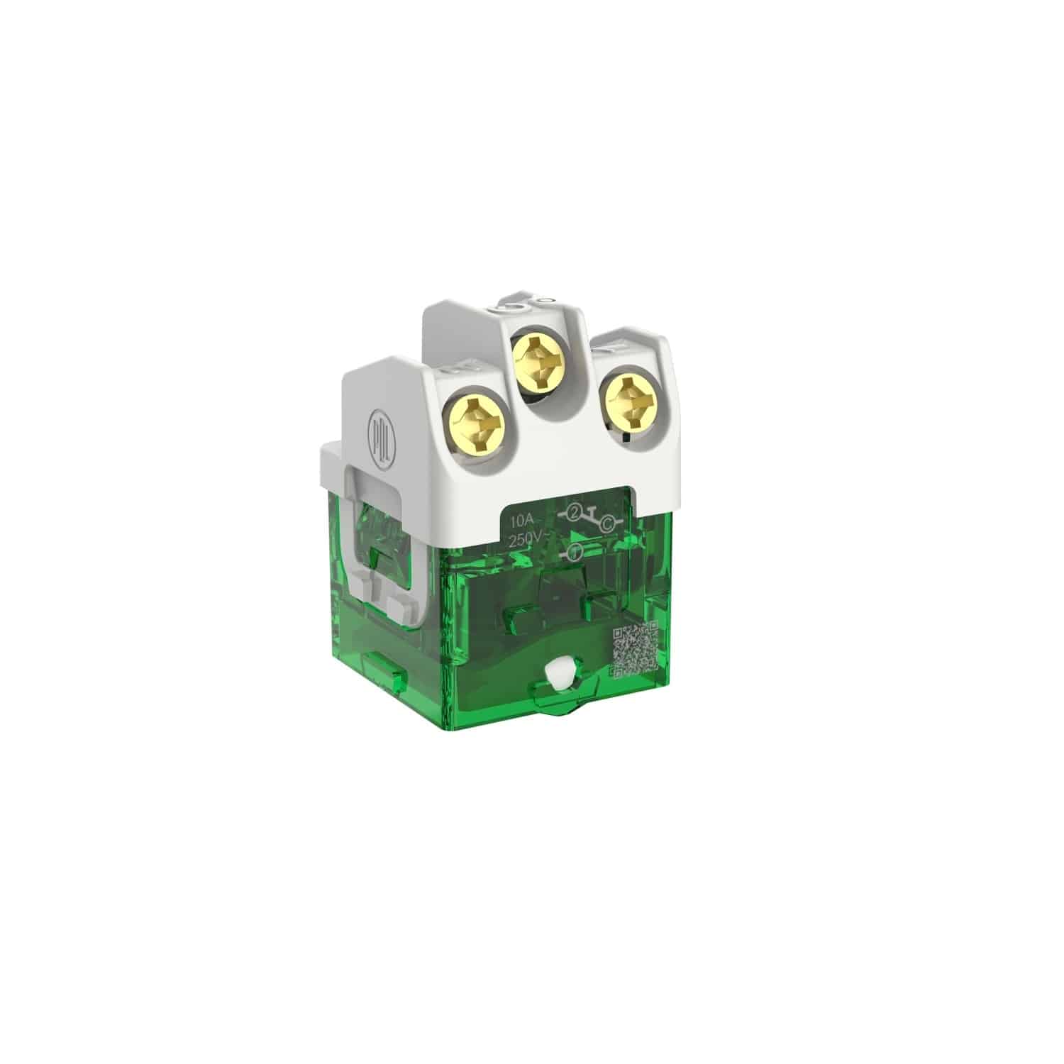 Clipsal Iconic 40 Series Switch Mech Momentary Bell Press Rocker LED 10A Vivid White | 40MBPRL-VW