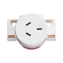 Clipsal Quick Connect Surface Socket Plug Base 10A | 413QC-WE