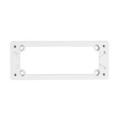 Clipsal Classic C2000 Quad GPO Mounting Block 25mm White Electric | C2015D4MB-WE