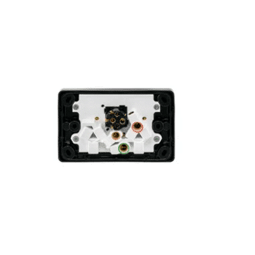 Clipsal Classic C2000 Double GPO Power Point With Extra Switch Horizontal 10A Black | C2025XA-BK - Image 2