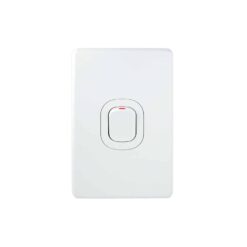 Clipsal Classic C2000 1 Gang Cooker Switch 45A White Electric | C2031/45-WE
