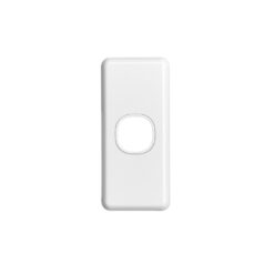 Clipsal Classic C2000 1 Gang Architrave Grid and Plate White Electric | C2031-WE