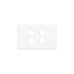 Clipsal Classic C2000 4 Gang Grid and Plate White Electric | C2034VH-WE