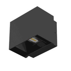 SAL CUBE II 10W Up/Down Wall Light Adjustable 5000K IP65 White | S9320NDL-WH
