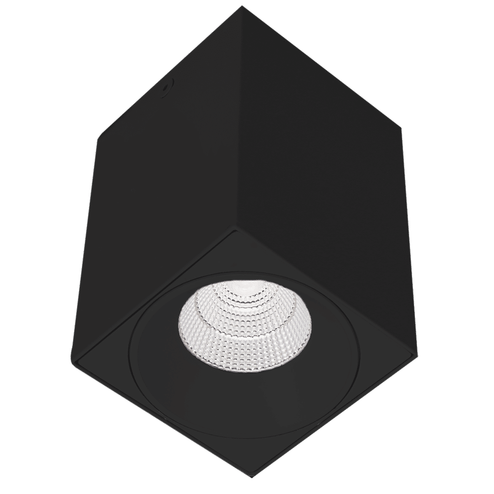 SAL DICE 9/15W LED Downlight Surface Mount Square GU10 Black | S9015-80GU10-BK