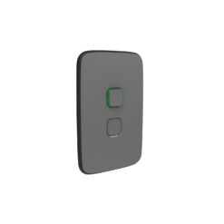 Clipsal Iconic Essence Cover Skin 1 Gang Cooker Switch Ash Grey | E3041/45C-AG