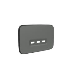 Clipsal Iconic Essence Cover Skin 3 USB Charger Ash Grey | E3043USBC-AG