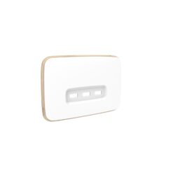 Clipsal Iconic Essence Cover Skin 3 USB Charger Arctic White | E3043USBC-AW