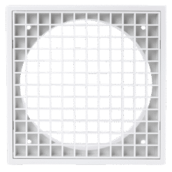 Fantech Trade Egg Crate Grille Plastic 100mm White | ECG100