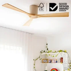 Fanco EarthFirst Gaia DC Ceiling Fan with Base Cap & Remote - 48" | F2201/619A
