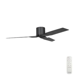 Fanco Flow DC Ceiling Fan with Remote - Black 52" | F0150/202A