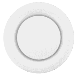 Fantech Trade Internal Metal Duct Valve Adjustable Air Flow 100mm White | IDV100