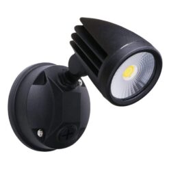 Fortress II Single LED Flood 1x15W IP54 Black | MLXF3451M
