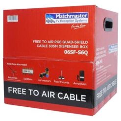 Alternative view of Matchmaster RG6 Free-to-Air Quad Shield Coaxial Cable 305m box | 06SFS6Q