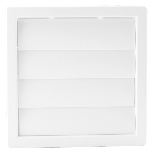 Fantech Trade External Grille Gravity Louvre 100mm White | PGL100