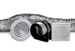 Fantech Trade In-Line Fan Kit c/w 150mm Fan, 6m Duct, Grilles | MTPILK150