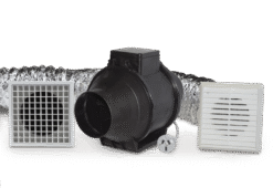 Soler & Palau  In-Line Fan Kit 100mm c/w Fan, 4m Duct, Grilles | RILK100