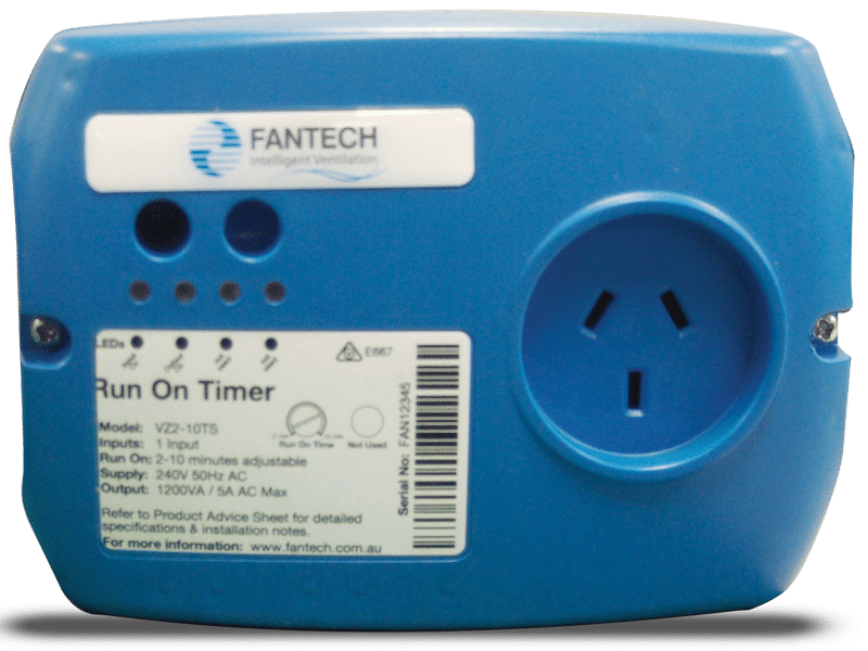 Fantech Run On Timer Adjustable 2-10 Minutes Run On | VZ2-10TS