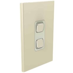 Clipsal Iconic Styl Cover Skin 2 Gang Switch Crowne | S3042C-CE