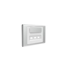 Clipsal Iconic Styl Cover Skin 3 USB Charger Silver | S3043USBC-SV