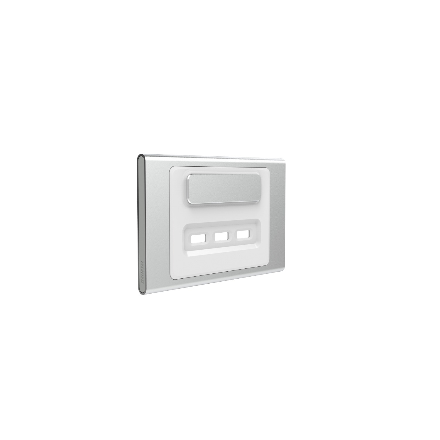 Clipsal Iconic Styl Cover Skin 3 USB Charger Silver | S3043USBC-SV