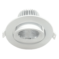 SAL ECOSTAR 9W LED Gimble Downlight Tri-Col Dimmable White | S9046TC-WH