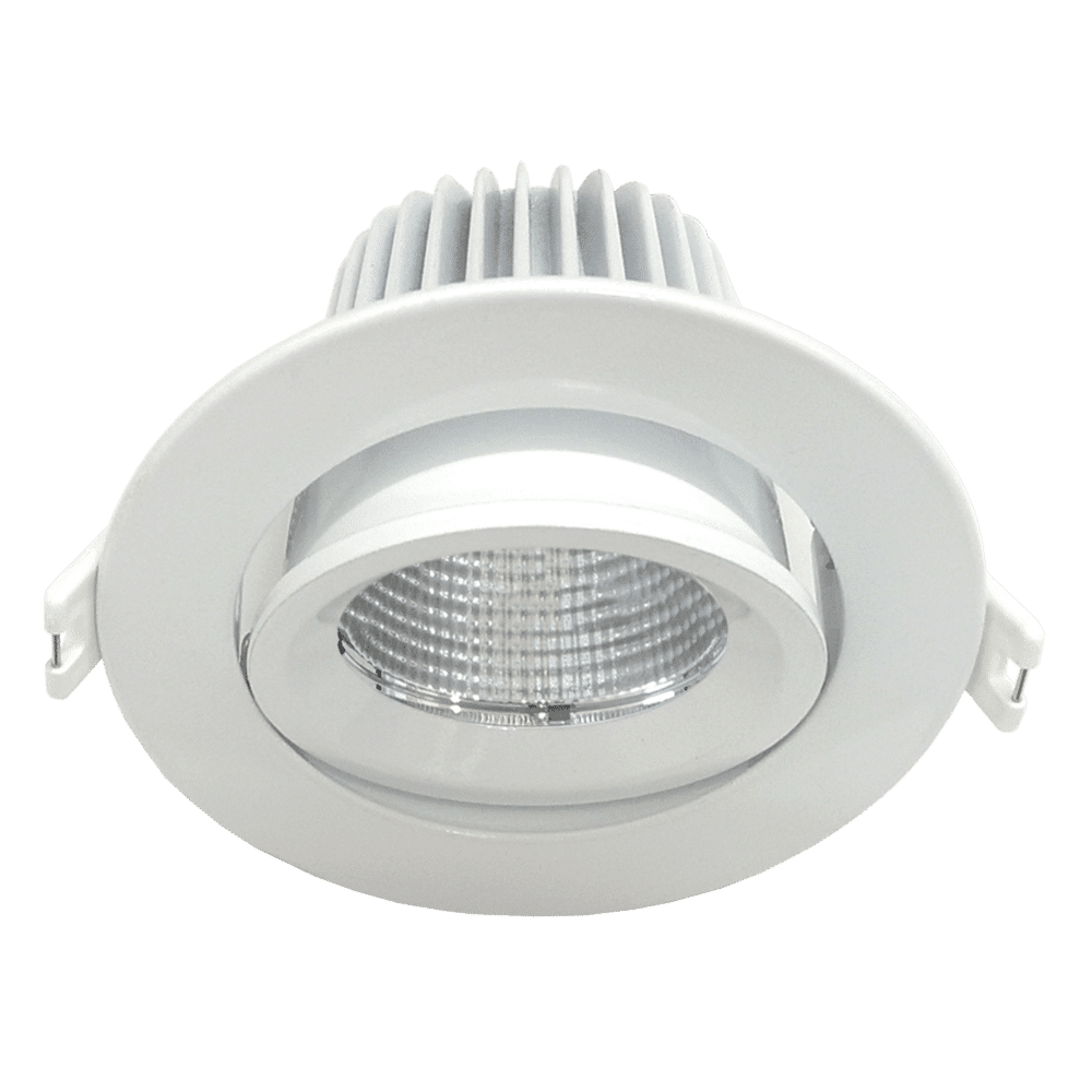 SAL ECOSTAR 9W LED Gimble Downlight Tri-Col Dimmable Satin Nickel | S9046TC-SN