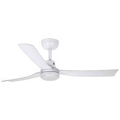 Fantech Trade Scud Ceiling Fan DC Motor 48inch (1220mm) 3 ABS Blades & LED White | SCUDC48WHLED3