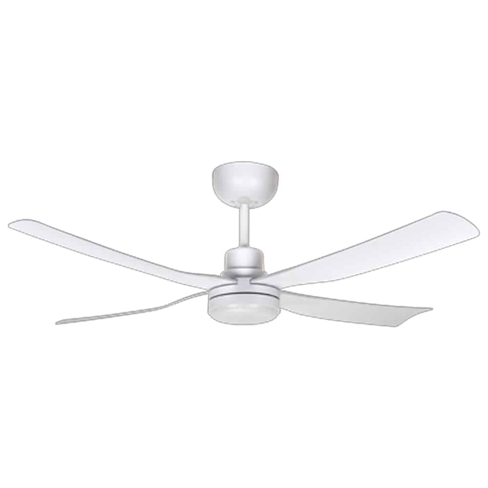 Fantech Trade Scud Ceiling Fan DC Motor 48inch (1220mm) 4 ABS Blades & LED White | SCUDC48WHLED4