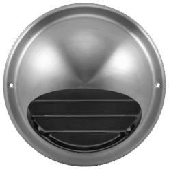 Fantech Trade External Louvre Dome Vent Grille Stainless Steel 304 100mm | EDVSS100