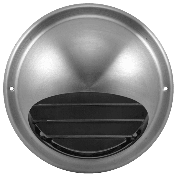 Fantech Trade External Louvre Dome Vent Grille Stainless Steel 304 100mm | EDVSS100