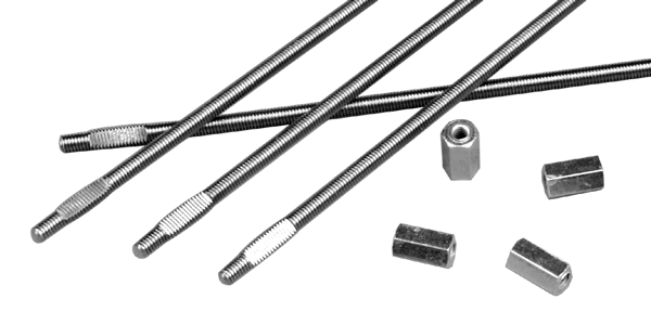 Fantech Trade Wall Rods Suit Stylvent & HCM Fans Set Of 4 Pieces No Pack | WALLRODS-SP