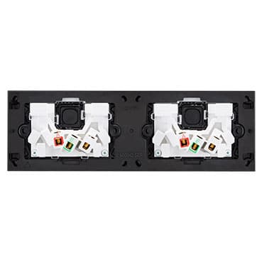 Clipsal Saturn Zen Quad 4 Gang GPO Power Point Horizontal 10A Zen Black | Z4025H2-ZB - Image 3