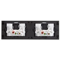 Alternative view of Clipsal Saturn Zen Quad 4 Gang GPO Power Point Horizontal 10A Zen White | Z4025H2-ZW