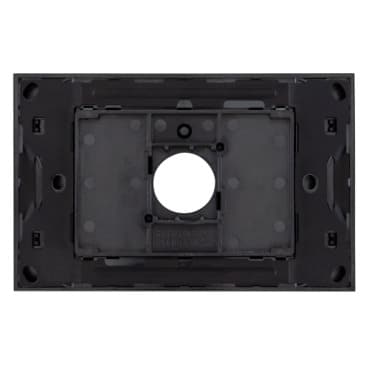 Clipsal Saturn Zen Grid and Plate 1 Gang Less 30 Series Mech Zen Black | Z4031VH-ZB
