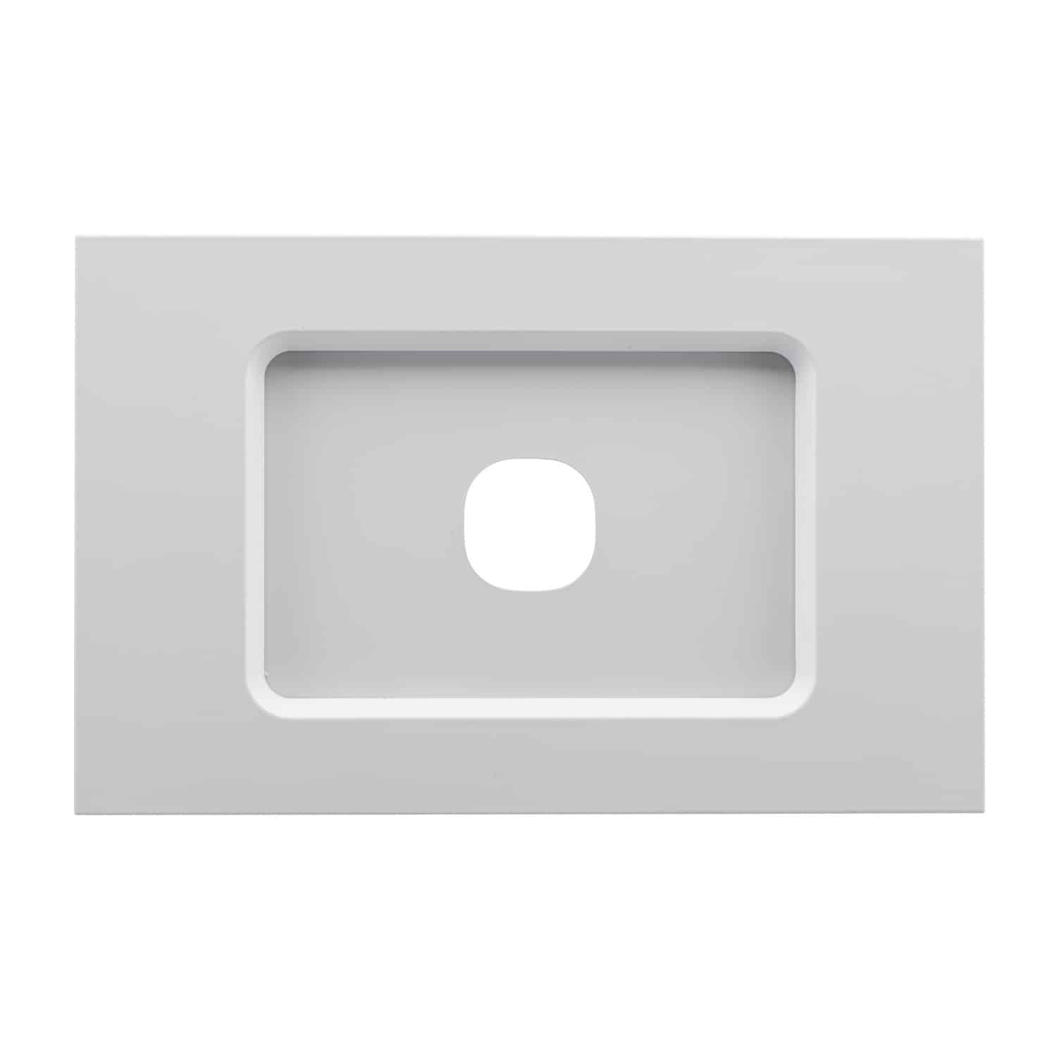 Clipsal Saturn Zen Grid and Plate 1 Gang Less 30 Series Mech Zen White | Z4031VH-ZW