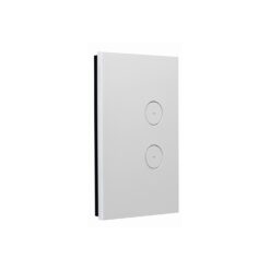 Clipsal Saturn Zen 2 Gang Switch With LED Indicator 20A/16AX Zen White | Z4062PBL-ZW