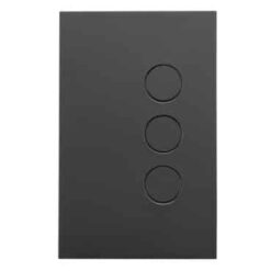 Clipsal Saturn Zen 3 Gang Switch With LED Indicator 20A/16AX Zen Black | Z4063PBL-ZB