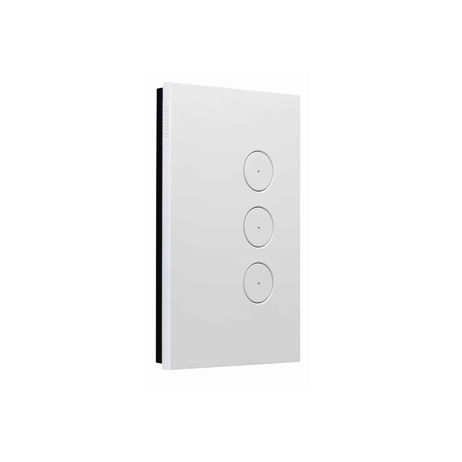 Clipsal Saturn Zen 3 Gang Switch With LED Indicator 20A/16AX Zen White | Z4063PBL-ZW